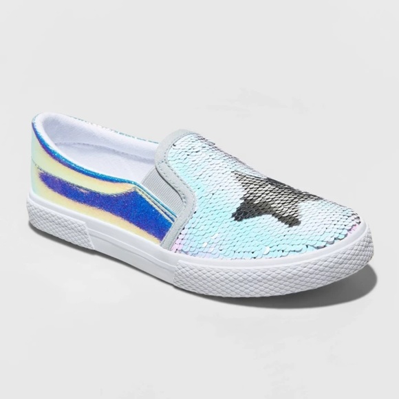 girls flip sequin shoes
